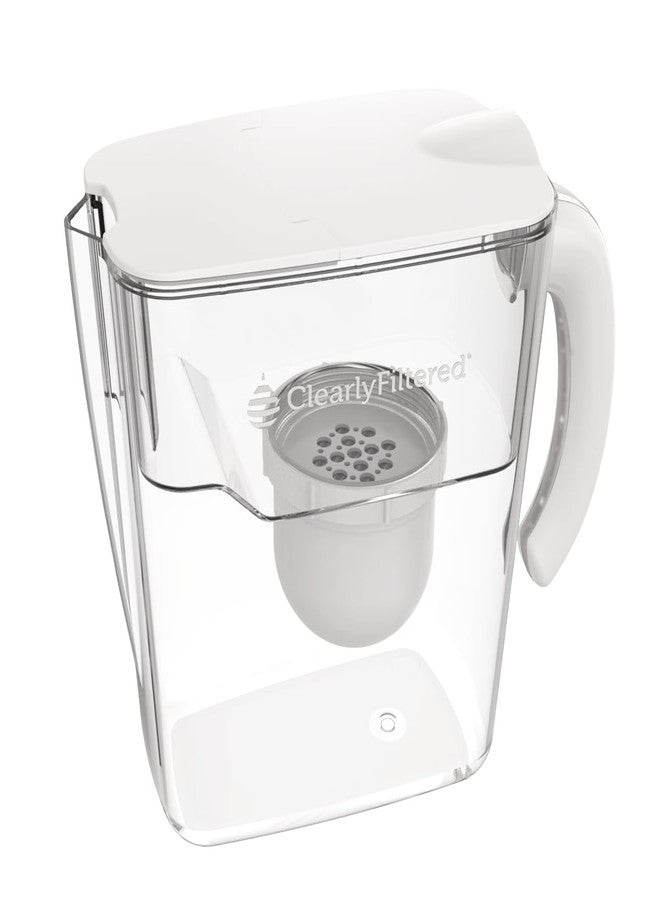 Clearly Filtered No.1 Filtered Water Pitcher/Updated Model/Targets 365+ Contaminants e.g. Fluoride Chlorine PFAS Microplastics Lead Arsenic BPA/BPS Free (Pitcher Includes 1 Filter) - Image 1